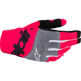 ALPINESTARS Techstar MX Gloves - Black/Fluo Pink - Small 3560125-1390-S