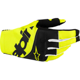 ALPINESTARS Techstar MX Gloves - Black/Fluo Yellow - Large 3560125-155-L