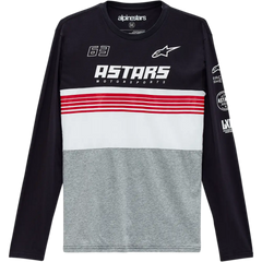 ALPINESTARS Turbo Long-Sleeve T-Shirt - Black/Heather Gray - 2XL 12137111110282X