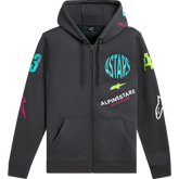 ALPINESTARS Variegate Zip Hoodie - Gunmetal - Large 1215-53200-190-L