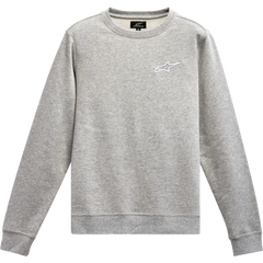 ALPINESTARS Women's Ageless Crew Fleece - Heather Gray/White - Large 1232518201121L