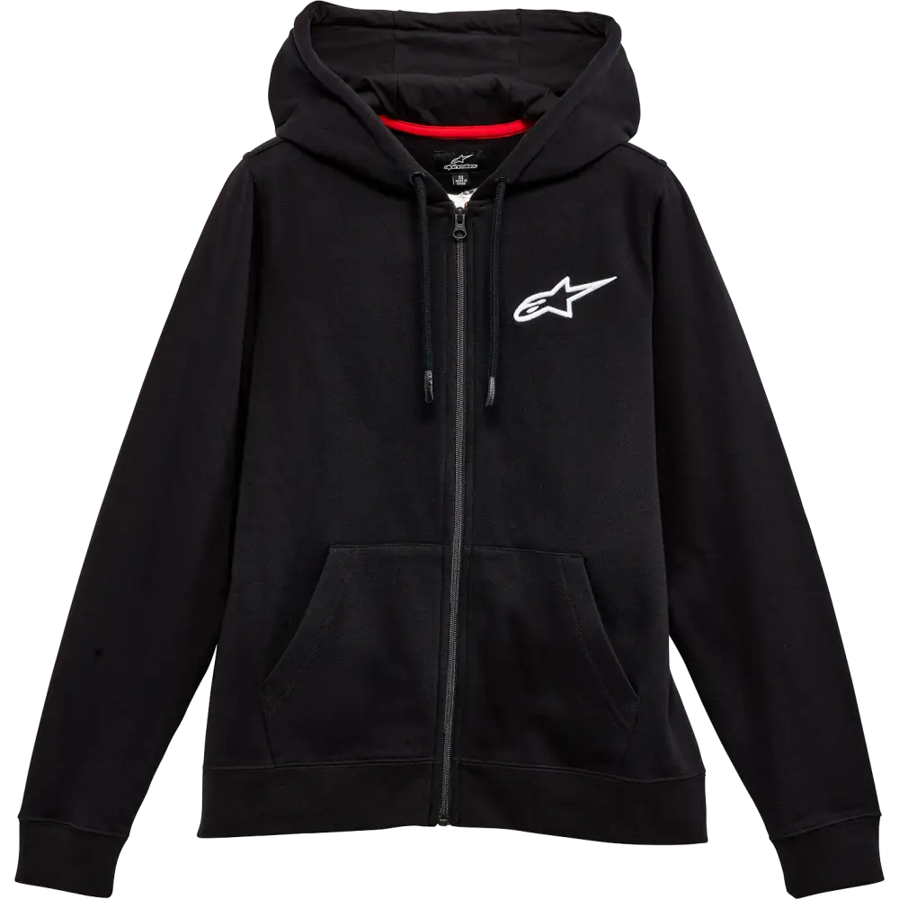 ALPINESTARS Women's Ageless Zip Hoodie - Black/White - Medium 1232518001020M