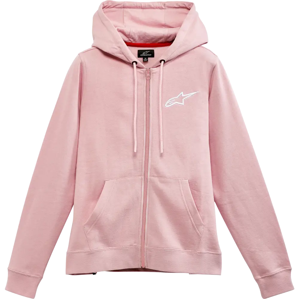 ALPINESTARS Women's Ageless Zip Hoodie - Pink/White - Medium 1232518003110M