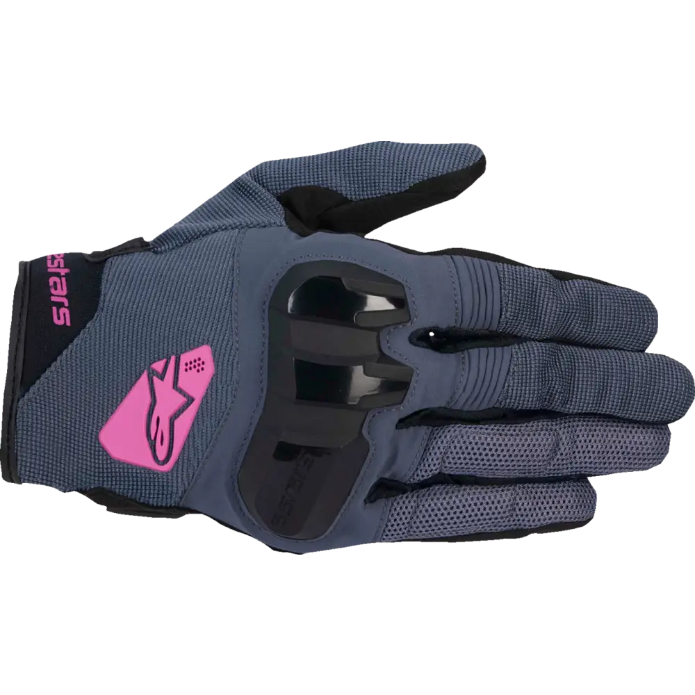 ALPINESTARS Women's Chrome Gloves - Asphalt Black/Purple - Large 3580425-9227-L
