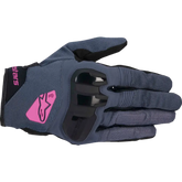 ALPINESTARS Women's Chrome Gloves - Asphalt Black/Purple - Small 3580425-9227-S