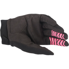 ALPINESTARS Women's Stella Full Bore Gloves - Black/Fluo Pink - Medium 3583622-1390-M