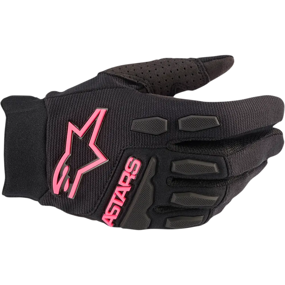 ALPINESTARS Women's Stella Full Bore Gloves - Black/Fluo Pink - Medium 3583622-1390-M