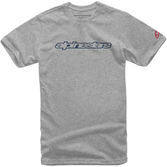 ALPINESTARS Wordmark T-Shirt - Heather Gray/Navy/Red - Medium 103672015-1713M