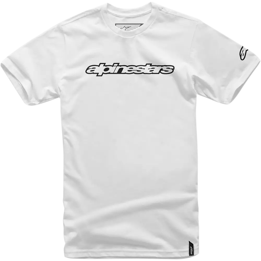 ALPINESTARS Wordmark T-Shirt - White/Black - Large 1036720152010L