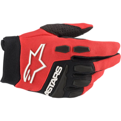 ALPINESTARS Youth Full Bore Gloves - Bright Red/Black - Medium 3543622-3031-M
