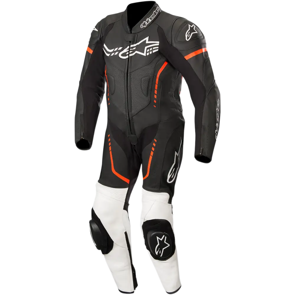 ALPINESTARS Youth GP Plus 1-Piece Leather Suit - Black/White/Red Fluorescent - US 26 / EU 140 31405181231140