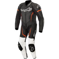 ALPINESTARS Youth GP Plus 1-Piece Leather Suit - Black/White/Red Fluorescent - US 26 / EU 140 31405181231140