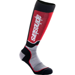 ALPINESTARS Youth MX Plus Socks - Black/Red/Gray - Medium/Large 4742324-1215-ML