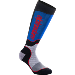 ALPINESTARS Youth MX Plus Socks - Black/White/Blue/Red - Medium/Large 4742324-1226-ML