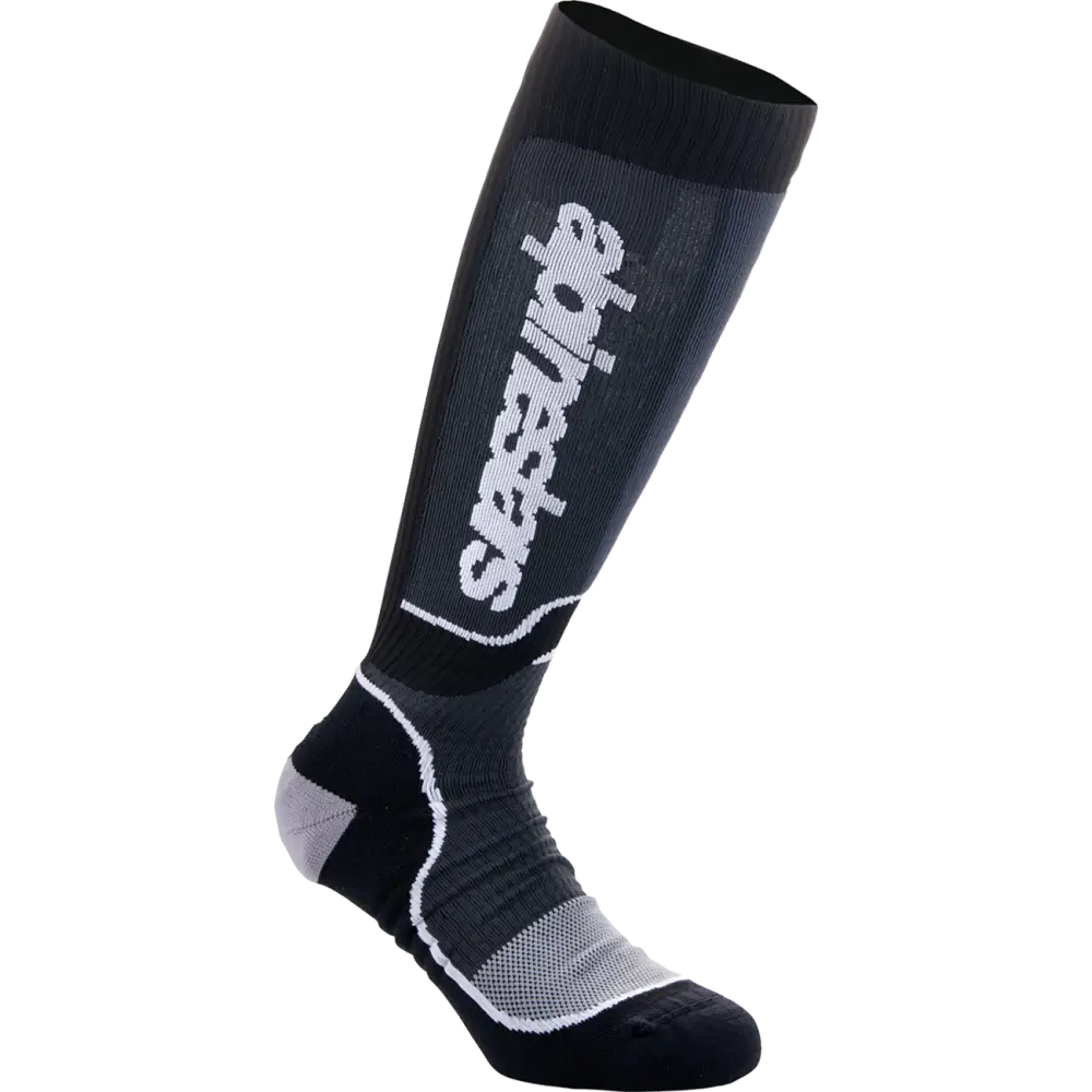 ALPINESTARS Youth MX Plus Socks - Black/White - Medium/Large 4742324-12-ML