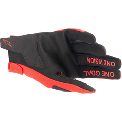 ALPINESTARS Youth Radar Gloves - Mars Red/Silver - Large 3541824-385-L