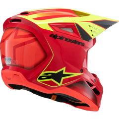 ALPINESTARS Youth SM3 Helmet - Fray - Gloss Red/Yellow Fluo/Black - Small 8301625-3051-YS