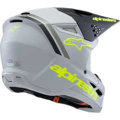 ALPINESTARS Youth SM3 Helmet - Radium - Matte Gray/Black/Yellow Fluo - Small 8301825-9510-YS