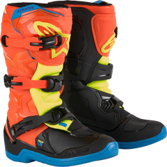 ALPINESTARS Youth Tech3S Boots - Orange/Blue/Yellow/Black - US 8 2014024-4755-8