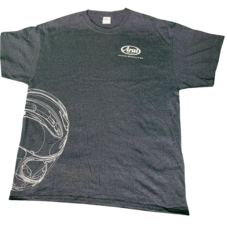 ARAI HELMETS Arai Helmet T-Shirt - Dark Heather Gray - Large 121565