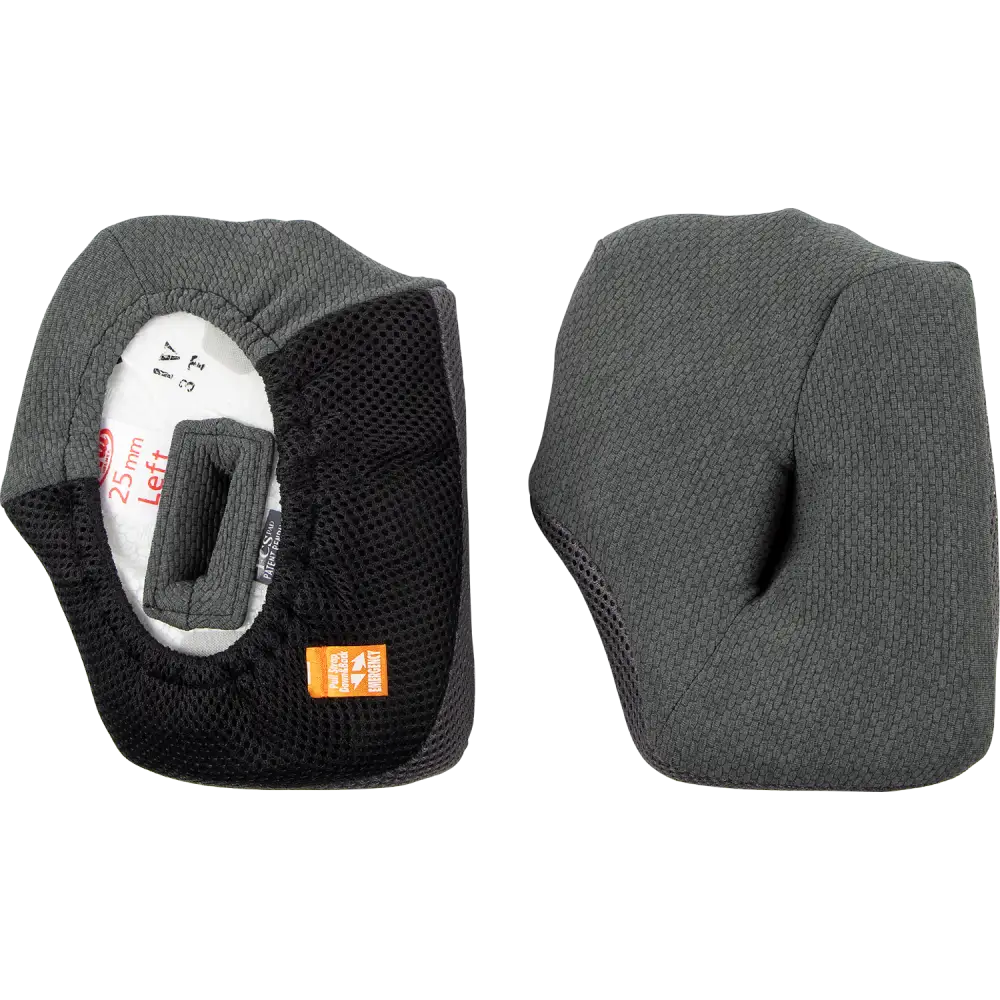 ARAI HELMETS VX-Pro4 Cheek Pads - Gray - 25 mm 05-5418