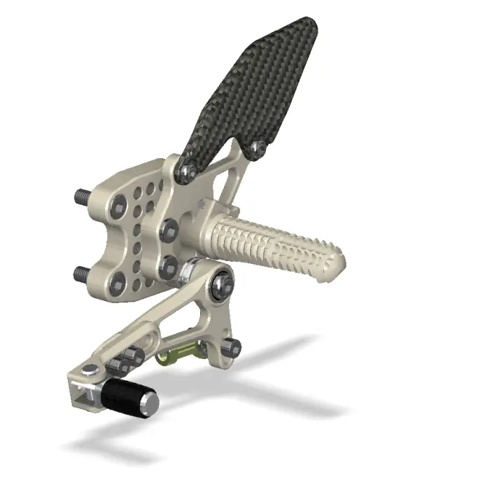 Attack Performance Rear Set Kit Suzuki GSXR1000 05-06 - Aero Hard - Rear Set Kit