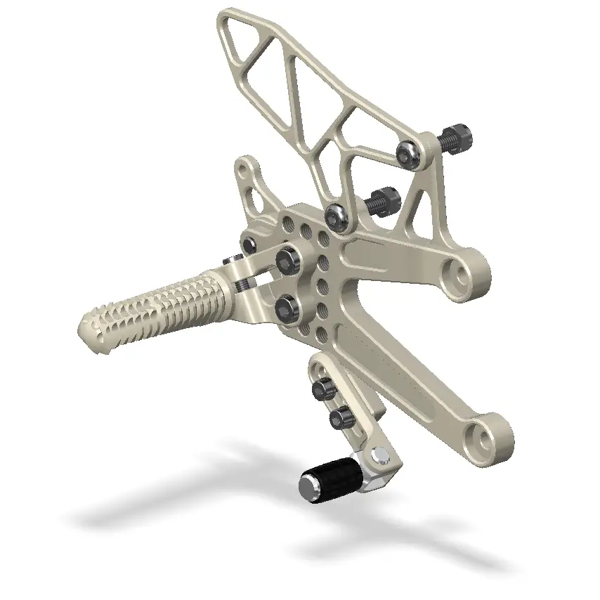 Attack Performance Rear Set Kit Yamaha YZF R1 04-06 - Aero Hard - Rear Set Kit