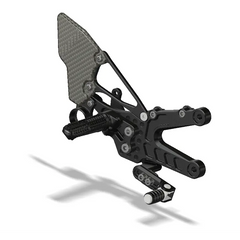 Attack Performance Rear Set Kit Yamaha YZF R6 06- (Carbon Heel Guards) - Rear Set Kit