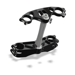 Attack Performance Triple Clamp Kit GP Kawasaki ZX-10 08-10 Black - Triple Clamps