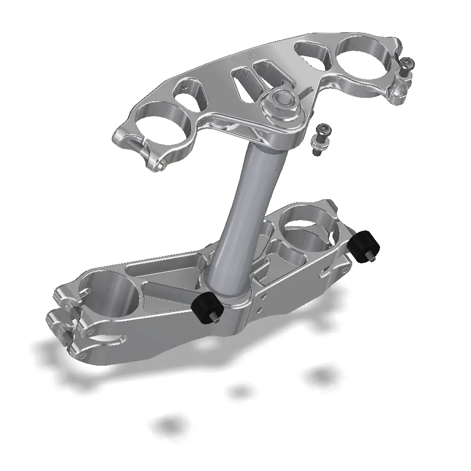 Attack Performance Triple Clamp Kit GP Kawasaki ZX-10 08-10 - Triple Clamps