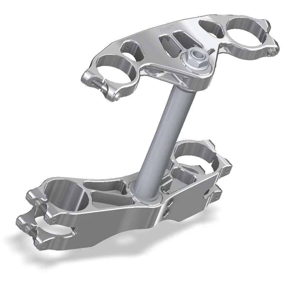 Attack Performance Triple Clamp Kit Radial Ohlins 52X58X210 Suzuki - Triple Clamps