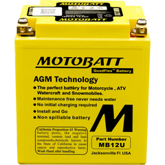 Battery Mb12u Sealed Factory Activated