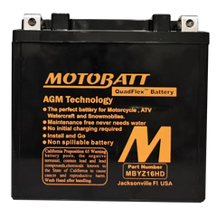 Battery Mbyz16hd Sealed Factory Activated