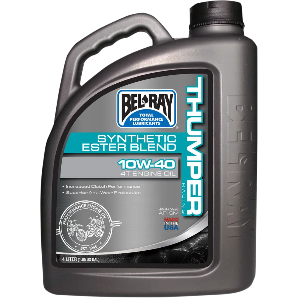 BEL-RAY Thumper Synthetic Blend 4T Oil - 10W-40 - 4L 99520-B4LW