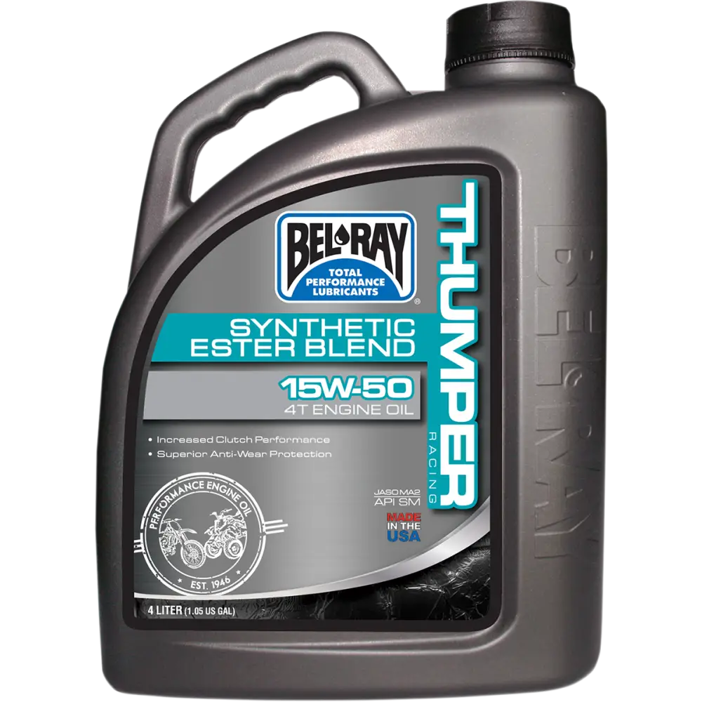 BEL-RAY Thumper Synthetic Blend 4T Oil - 15W-50 - 4L 99530-B4LW