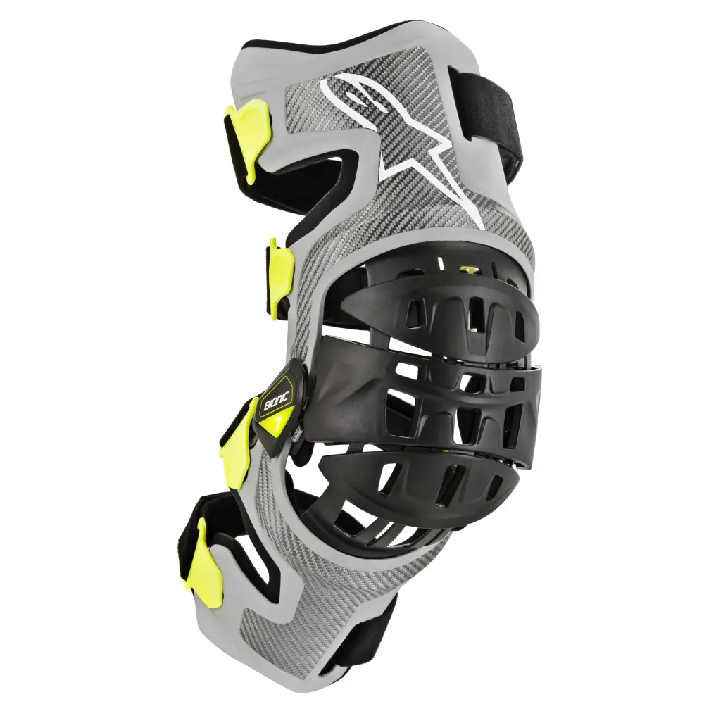 Bionic 7 Knee Set Silver/Yellow Md