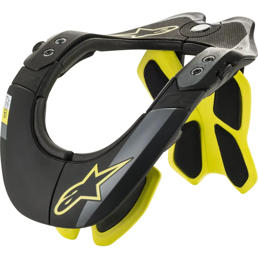 Bns Tech 2 Neck Support Black/Yellow Lg Xl