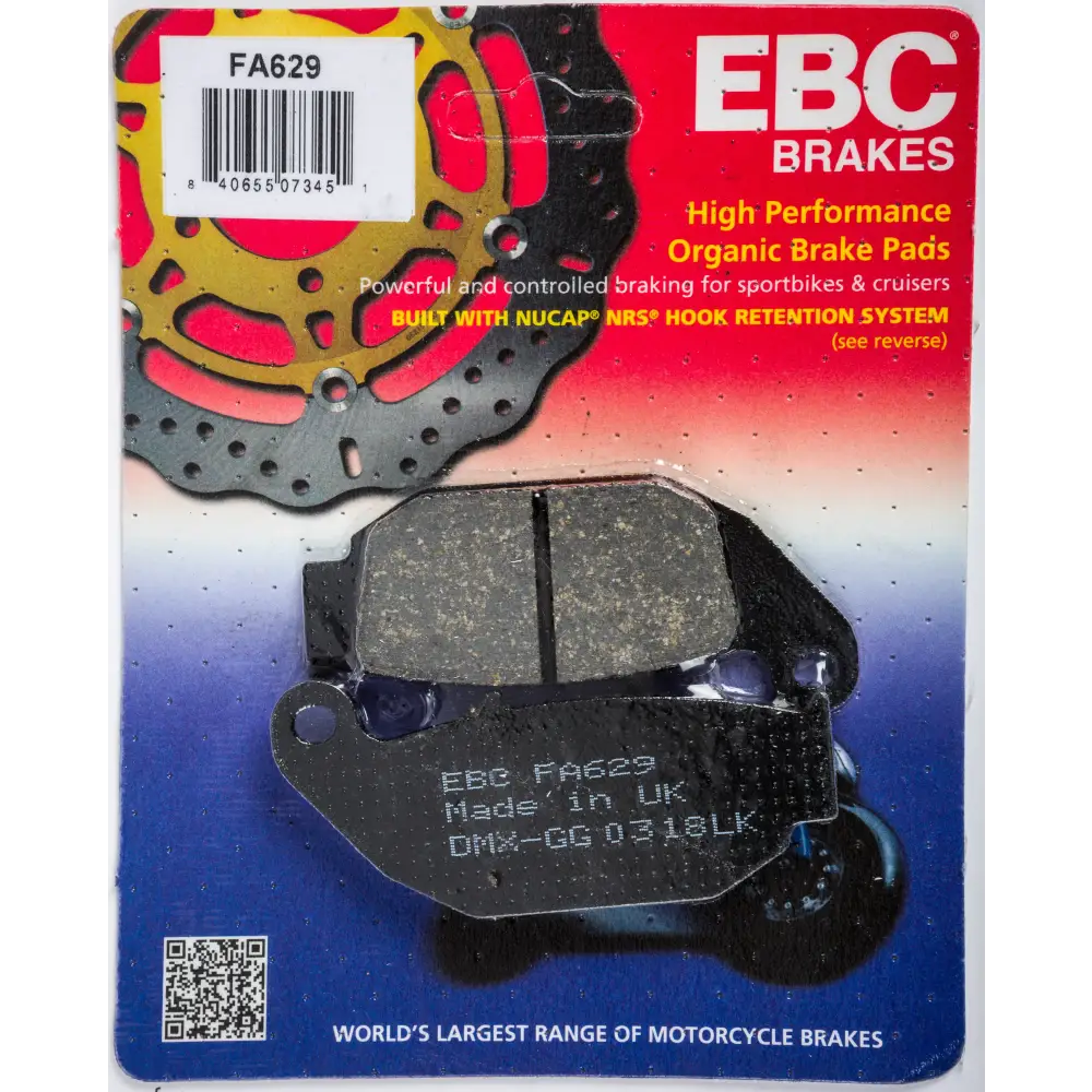 Brake Pads Fa629 Organic