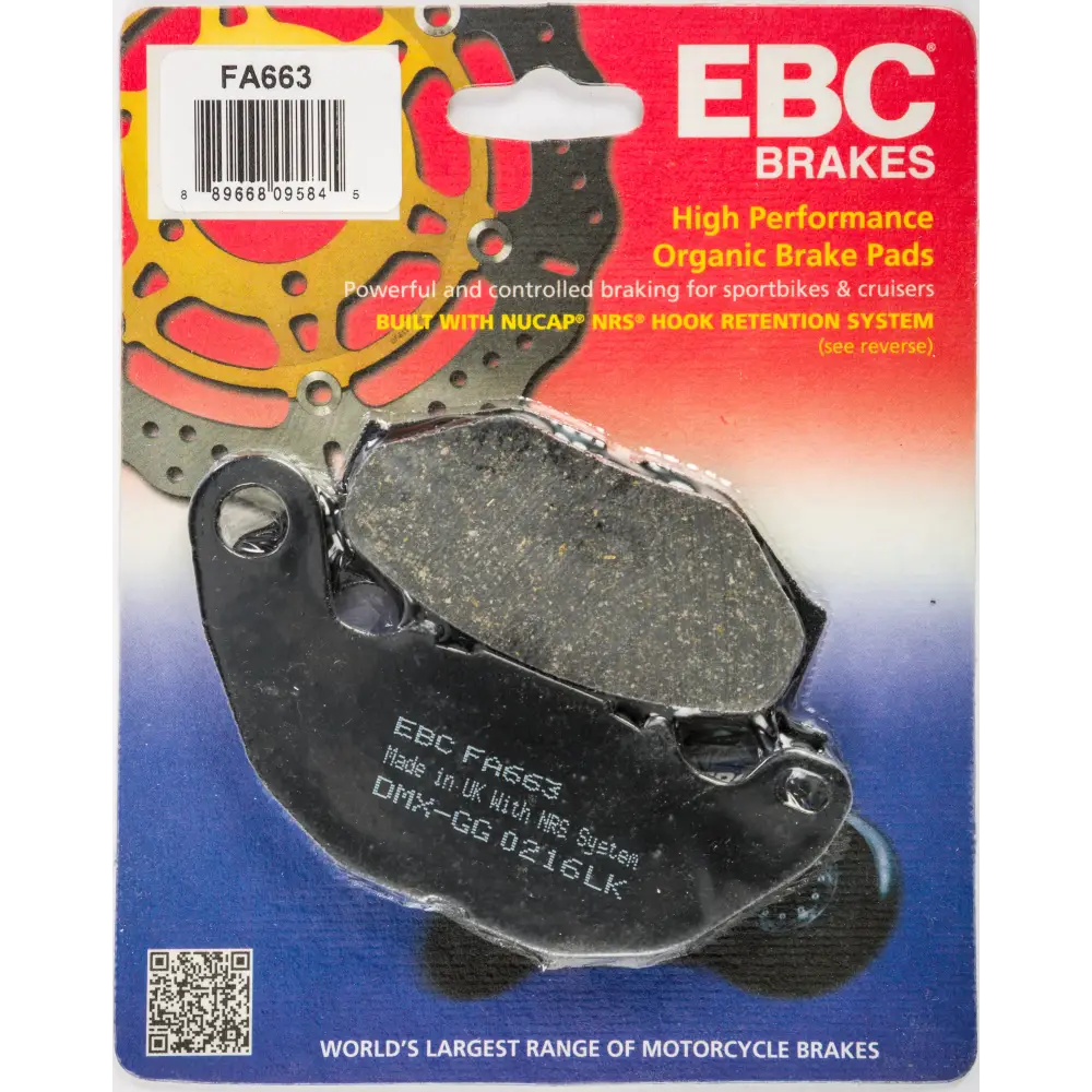 Brake Pads Fa663 Organic