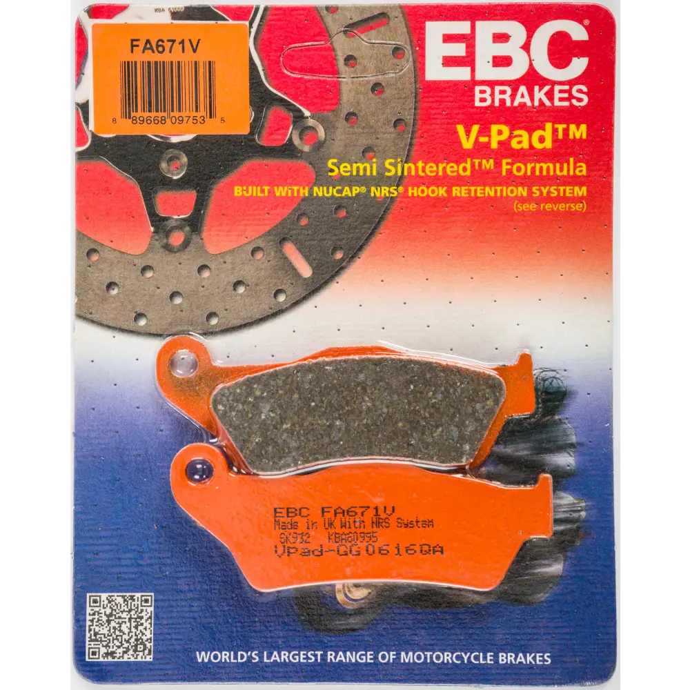 Brake Pads Fa671v Semi Sintered V Series