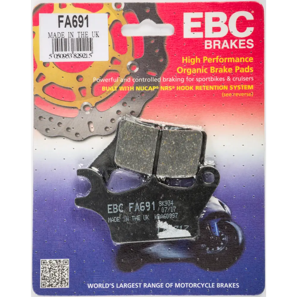 Brake Pads Fa691 Organic