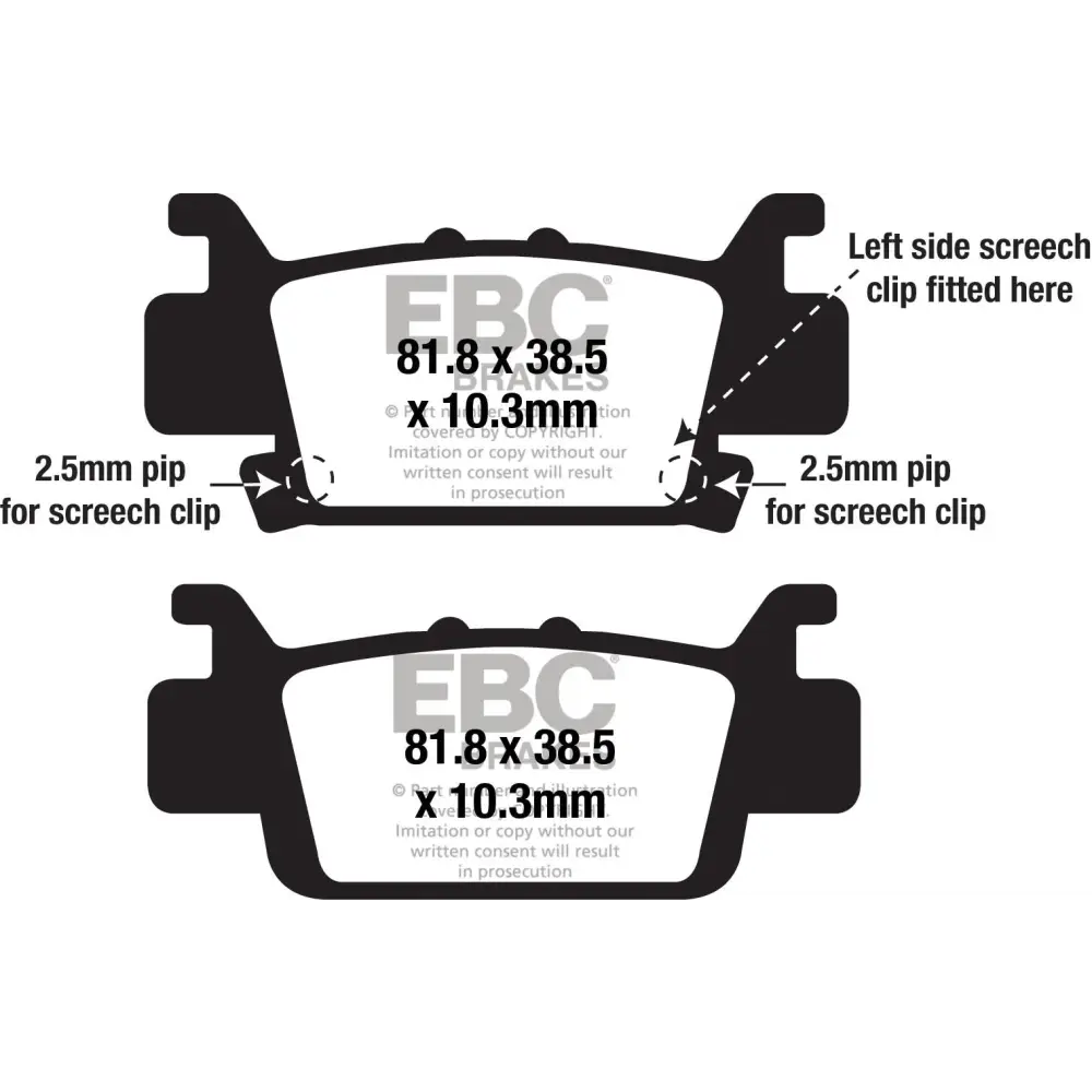 Brake Pads Fa703sv Severe Duty Sv Series