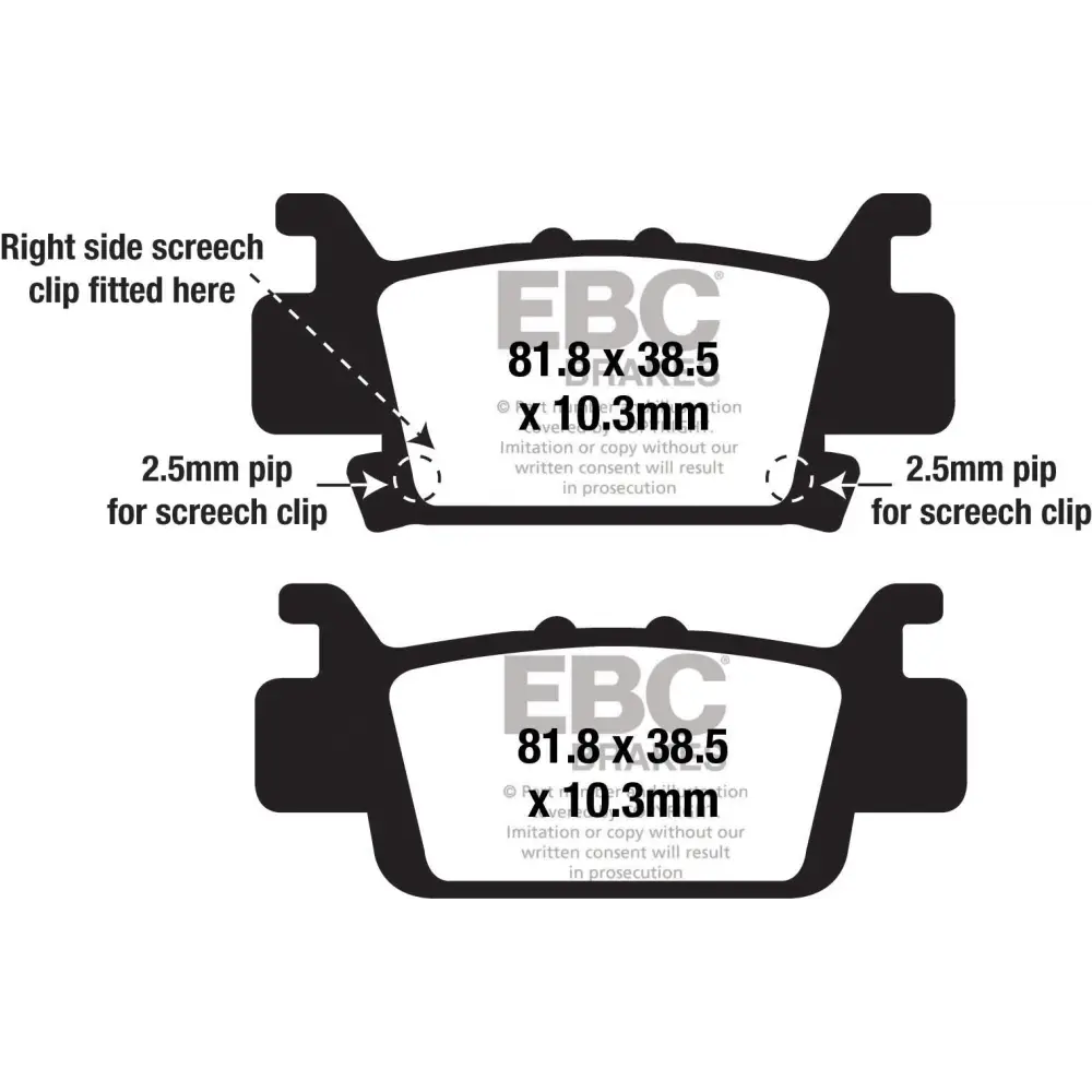 Brake Pads Fa704sv Severe Duty Sv Series