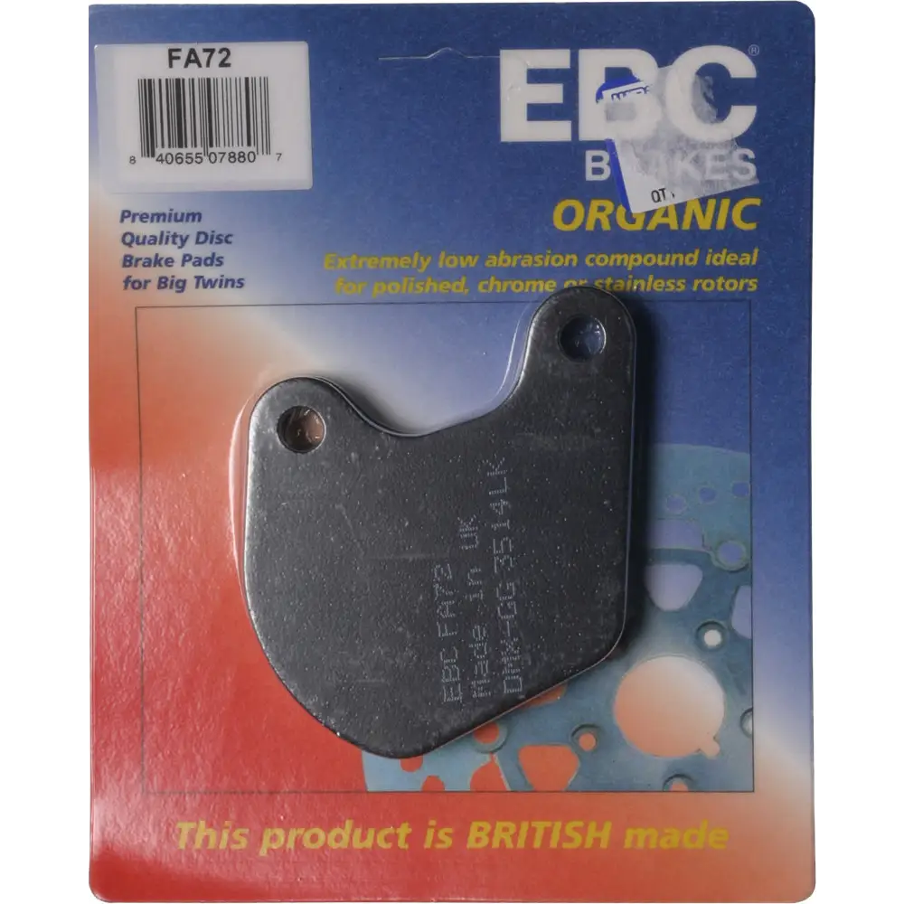 Brake Pads Fa72 Organic