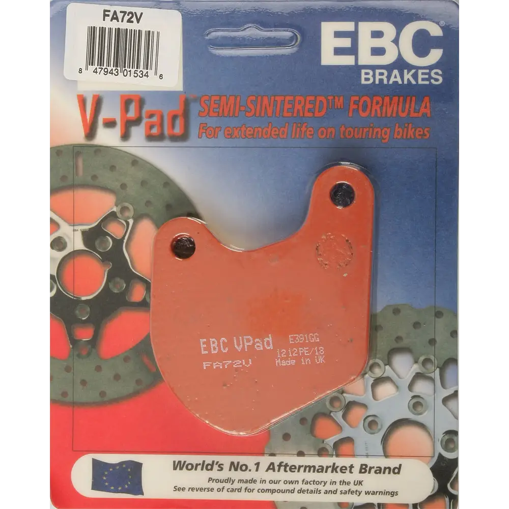 Brake Pads Fa72v Semi Sintered V Series