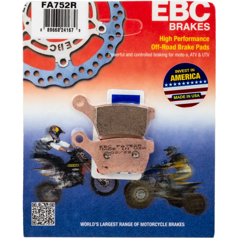 Brake Pads Fa752r Sintered R Series