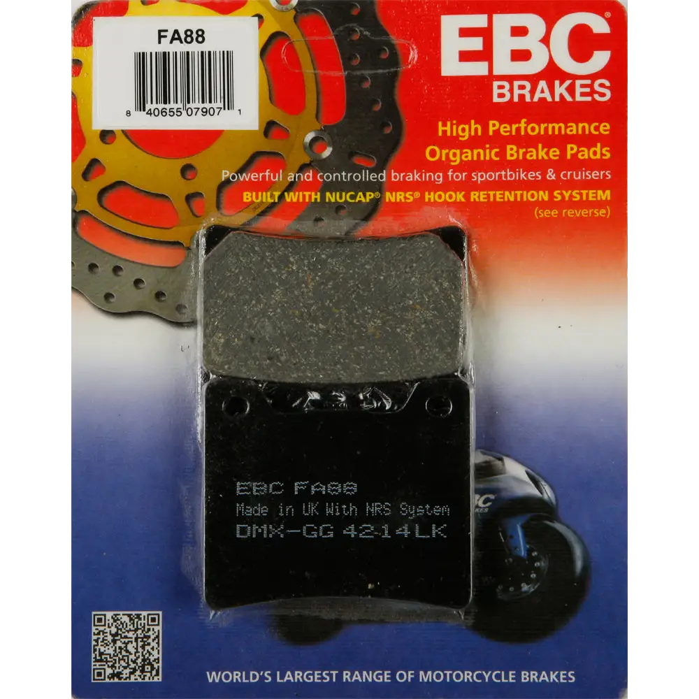 Brake Pads Fa88 Organic
