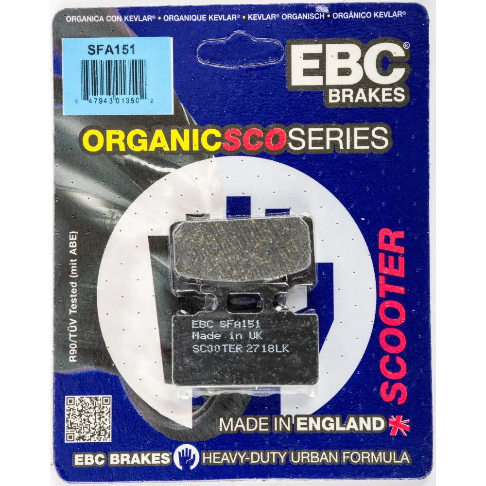 Brake Pads Sfa151 Organic