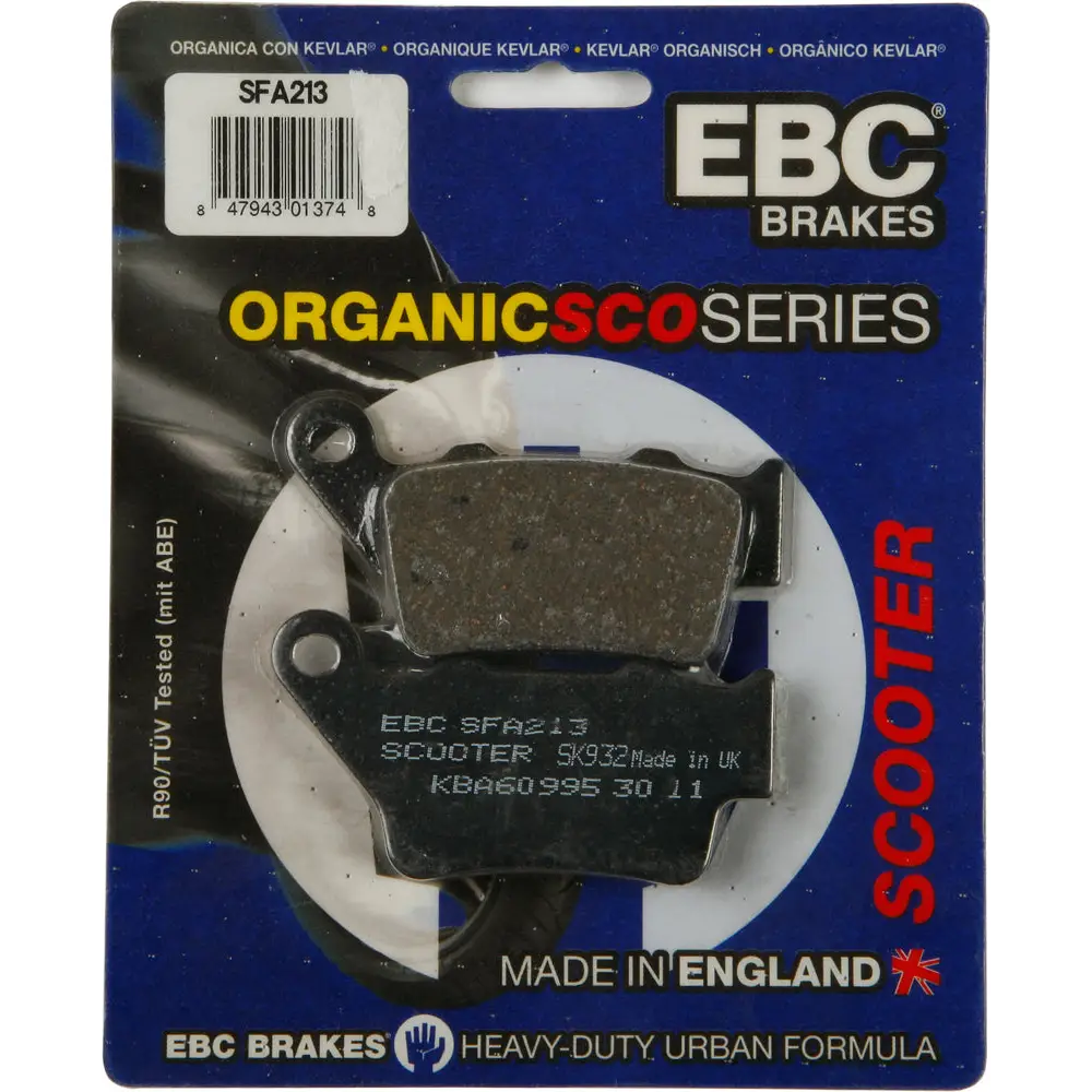 Brake Pads Sfa213 Organic