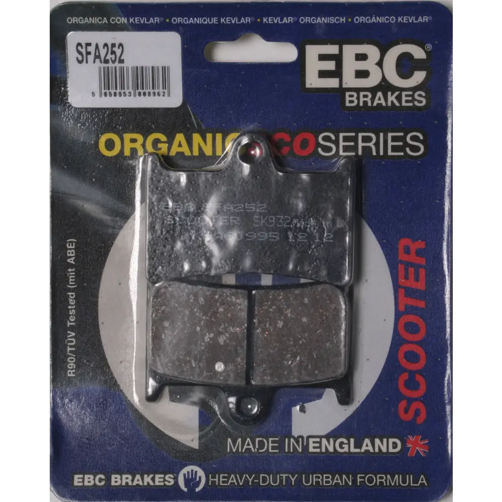 Brake Pads Sfa252 Organic